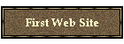 First Web Site